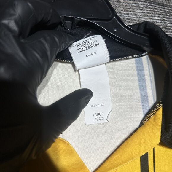 U.S. Soccer Federation Jersey Referee Shirt Men's L Yellow 2015 Short Sleeve - Picture 3 of 10